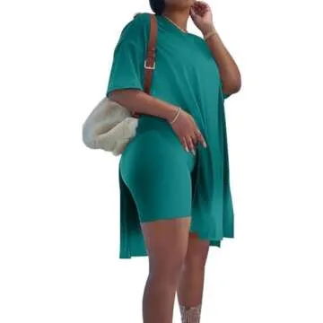 AXOSY Plus Size 2 Piece Women's Tracksuit Set