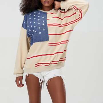 Amiblvowa Dupes Graphic Oversized Sweatshirt for Women Y2k Long Sleeve Crewneck Drop Shoulder Loose ...