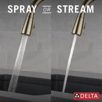 Delta Touch2O Kitchen Faucet in Champagne Bronze for Elegance