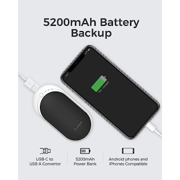 OCOOPA HotPal Rechargeable Hand Warmer with 5200mAh Battery