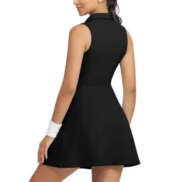 Fengbay Tennis Dress for Women,Golf Dresses with Built in Shorts with 4 Pockets for Sleeveless Athletic Workout Dress