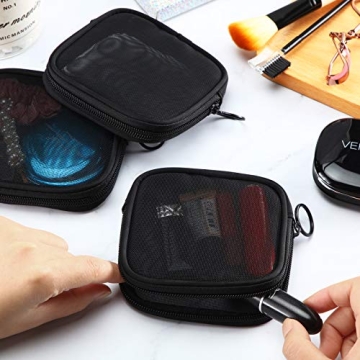 Weewooday Mesh Makeup Bag - Portable Travel Organizer