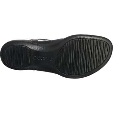 ECCO Womens Flash T-Strap Gladiator Sandal,