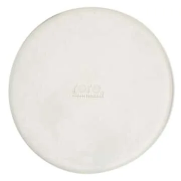 roro 7-inch Brown Beige Swirl Ceramic Appetizer Plates, Set of 2, Rustic Handmade