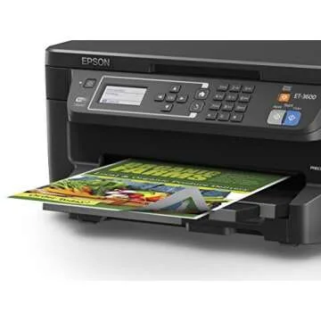 Epson ET-3600 EcoTank Wireless Color All-in-One Supertank Printer with Scanner, Copier & Ethernet