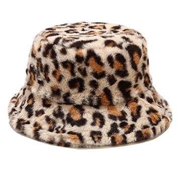 Umeepar Faux Fur Bucket Hat for Stylish Winter Warmth