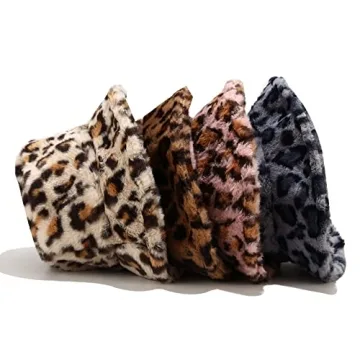 Umeepar Faux Fur Bucket Hat for Stylish Winter Warmth