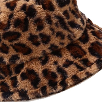 Umeepar Faux Fur Bucket Hat for Stylish Winter Warmth
