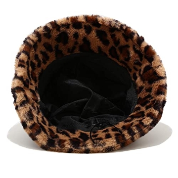 Umeepar Faux Fur Bucket Hat for Stylish Winter Warmth