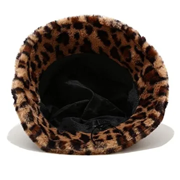 Umeepar Faux Fur Bucket Hat for Stylish Winter Warmth