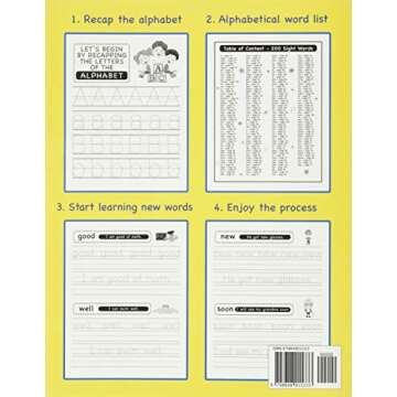 200 Must Know Sight Words Activity Workbook: Learn, Trace & Practice The 200 Most Common High Freque...