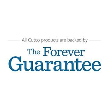 Cutco Table Knives Set of Four with Tray, Four of Cutcos Knife in a Dishwasher-safe Tray, 8.4 Inch Long, 3.4 Inch Double-D Serrated Edge Blades with 5 Inch Classic Brown Handles