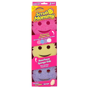 Scrub Daddy Scrub Mommy Sponges - Versatile Kitchen and Bathroom Cleaning Solution (3 Count)