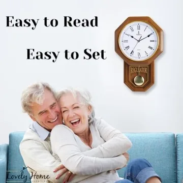 Pendulum Wall Clock - Silent & Elegant Wooden Design for Your Home