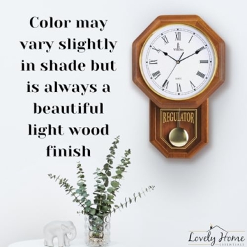 Pendulum Wall Clock - Silent & Elegant Wooden Design for Your Home