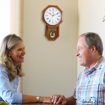 Pendulum Wall Clock - Silent & Elegant Wooden Design for Your Home