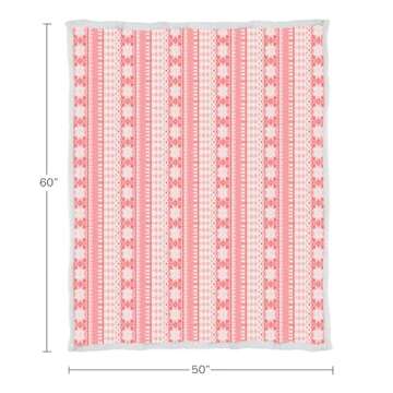 Lavish Home Cozy Reversible Fleece Blanket - 50x60"