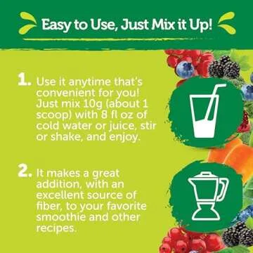 Healthy Delights Organic Greens Powder, Greens Powder with Fiber, Organic Greens Powder Superfood, Naturally Boost Energy, USDA Organic, Delicious Berry Flavored, 30 Servings (Packaging May Vary)