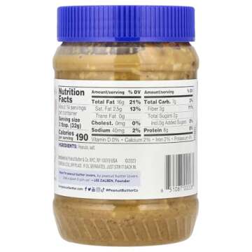 Peanut Butter & Co. Old Fashioned Crunchy Peanut Butter, Non-GMO, Gluten Free, Vegan, No Sugar Added...