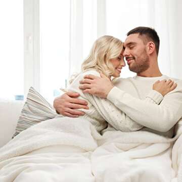 Bedsure Sherpa Fleece Cozy Throw Blanket for Couch