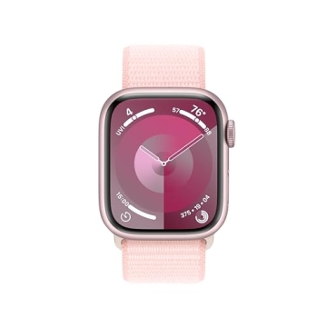 Stylish Apple Watch Series 9 with Pink Aluminum Case