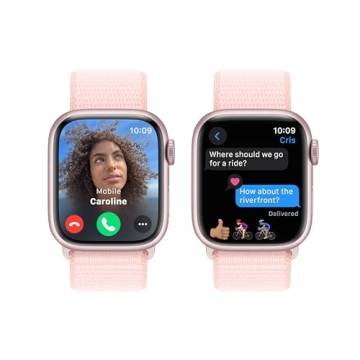 Stylish Apple Watch Series 9 with Pink Aluminum Case