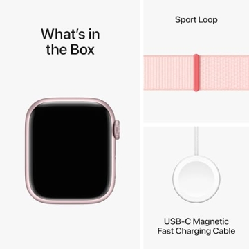 Stylish Apple Watch Series 9 with Pink Aluminum Case