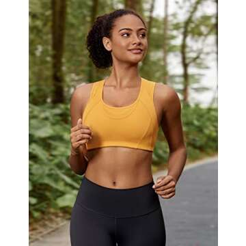 High Support SYROKAN Sports Bra for Women – No Bounce Running Bra