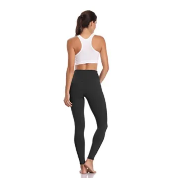 Colorfulkoala Women's Buttery Soft High Waisted Yoga Pants Full-Length Leggings (M, Black)