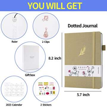 SeQeS Bullet Dotted Journal - A5 Premium Notebook