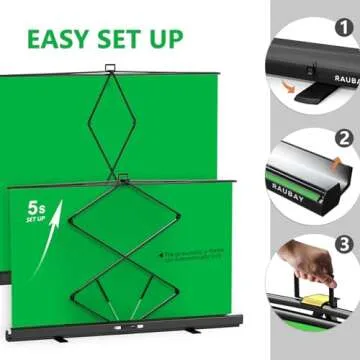 Portable Green Screen for Effortless Video Production