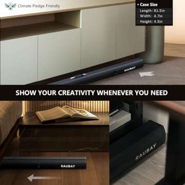 【Wider Style】 RAUBAY 78.7 x 82.7in Large Collapsible Green Screen Backdrop Portable Retractable Chroma Key Panel Photo Background with Stand for Video Conference, Photographic Studio, Streaming