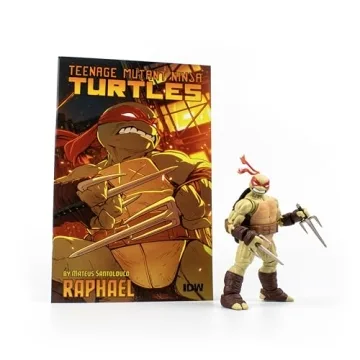 Teenage Mutant Ninja Turtles BST AXN v2 IDW Inspired Raphael 5-inch Action Figure & Limited Edition ...