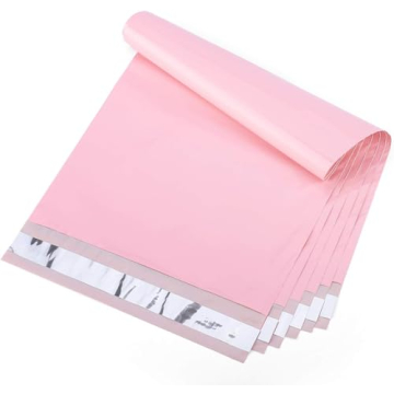 Metronic Poly Mailers 10X13 100 Pack, Waterproof Light Pink Shipping Bags for Small Businesses