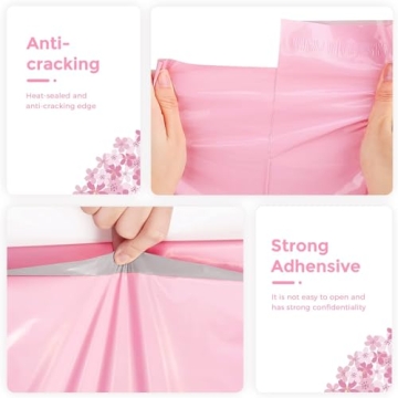 Metronic Light Pink Poly Mailers 10x13 for Stylish Shipping