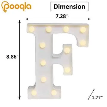 Illuminated Pooqla LED Marquee Letter Lights for Events