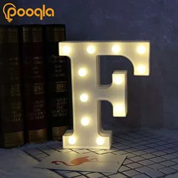 Illuminated Pooqla LED Marquee Letter Lights for Events
