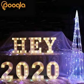 Illuminated Pooqla LED Marquee Letter Lights for Events