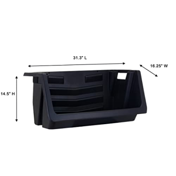 Mighty Tuff Heavy Duty Nesting Stack Bins for Storage