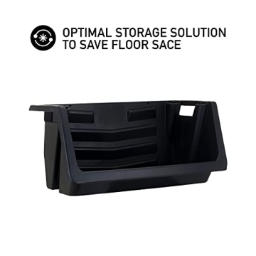 Mighty Tuff Heavy Duty Nesting Stack Bins for Storage