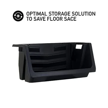 Mighty Tuff Heavy Duty Nesting Stack Bins for Storage