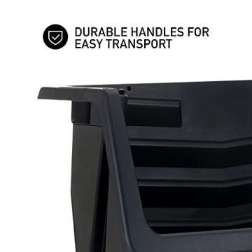 Mighty Tuff Heavy Duty Nesting Stack Bins for Storage