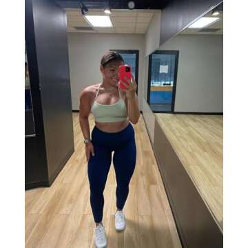 TRYTO Women's Seamless Scrunch Leggings for Workout Comfort