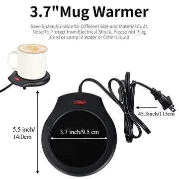 ASAWASA Candle Warmer for Large Jar, Coffee Mug Warmers, Safely Releases Scents Without a Flame, Melt The Candle Quickly, Enjoy Your Warm Coffee Tea. Gifts for Festival Birthday Women Men Mom Dad