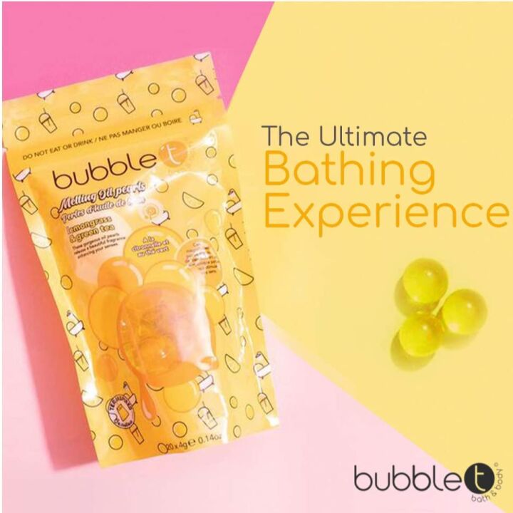 Bubble T Lemongrass Bath Bombs for Refreshing Relaxation