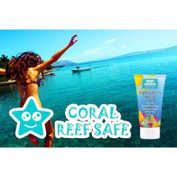Reef Safe Sunscreen SPF 30 (2 Pack) - Natural, Travel Size, Water Resistant 40 Minutes, Moisturizing, Broad Spectrum UVA/UVB Coral Friendly Mineral Suncream from Reef Repair