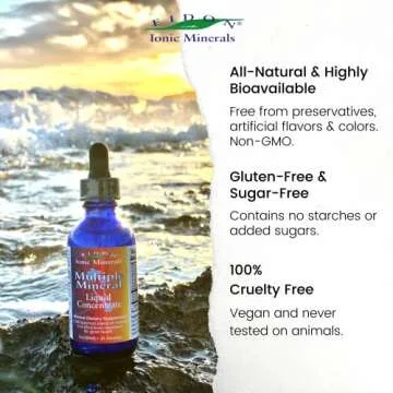 Eidon Ionic Minerals Multiple Minerals Supplement - Ionic Trace Mineral Drops for Water, Natural Liquid Vitamins to Support Heart Health and Hydration, Bioavailable, No Preservatives - 2 oz
