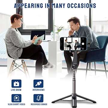 Wireless Microphone for iphone, Dual Professional Wireless Lavalier Microphone for iPhone iPad, Plug...