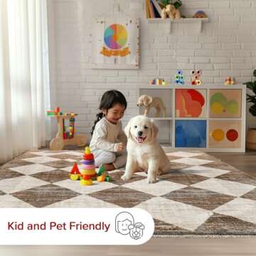 nuLOOM Fringed Performance Indoor Area Rug - Durable & Easy Clean