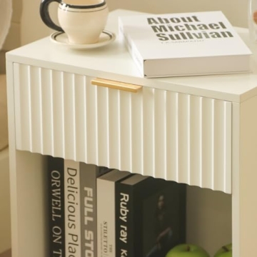 Fultyle White Nightstand Modern Storage and Stylish Design